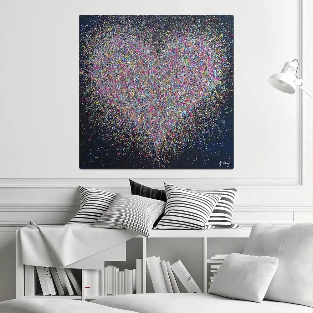 The Happiest Heart Square Canvas Print The Happiest Heart Square Canvas Print wall art product Jo Gough