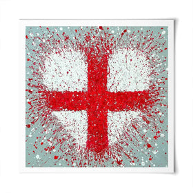 The Heart Of England Square Art Print The Heart Of England Square Art Print wall art product Jo Gough