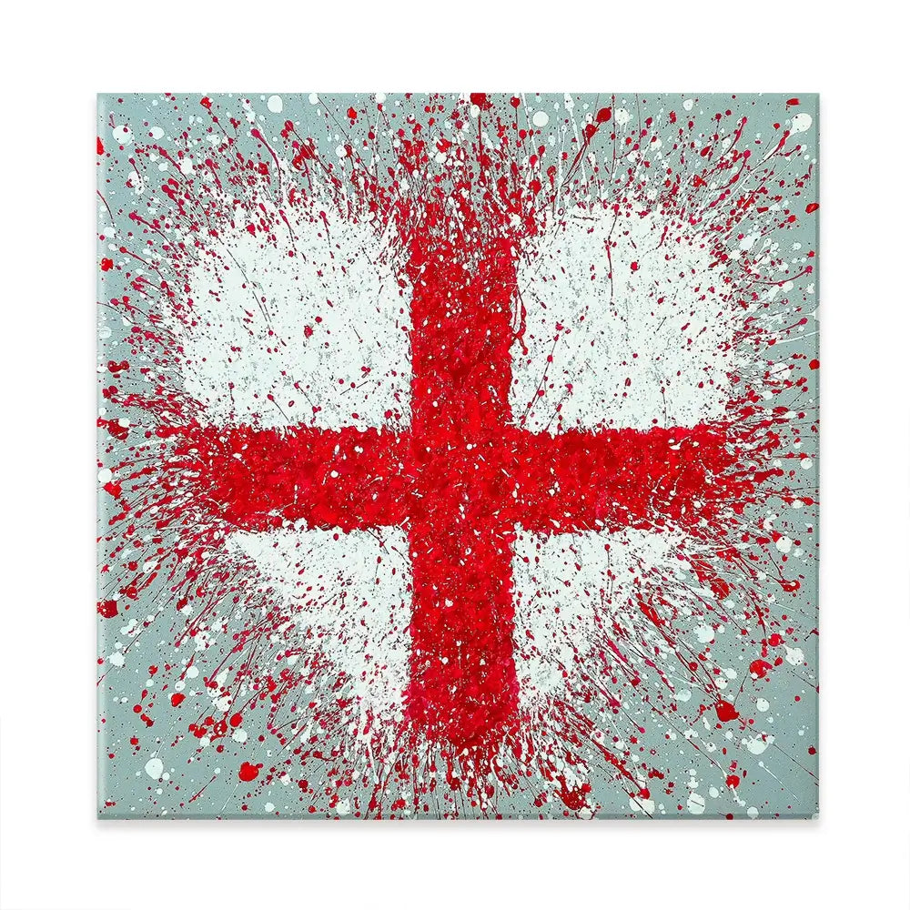 The Heart Of England Square Canvas Print The Heart Of England Square Canvas Print wall art product Jo Gough