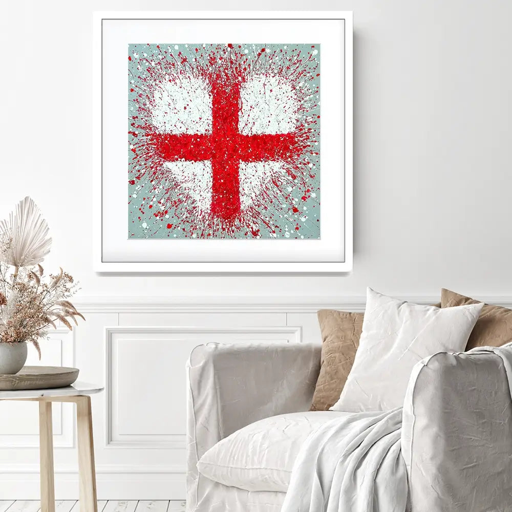 The Heart Of England Square Framed Art Print The Heart Of England Square Framed Art Print wall art product Jo Gough