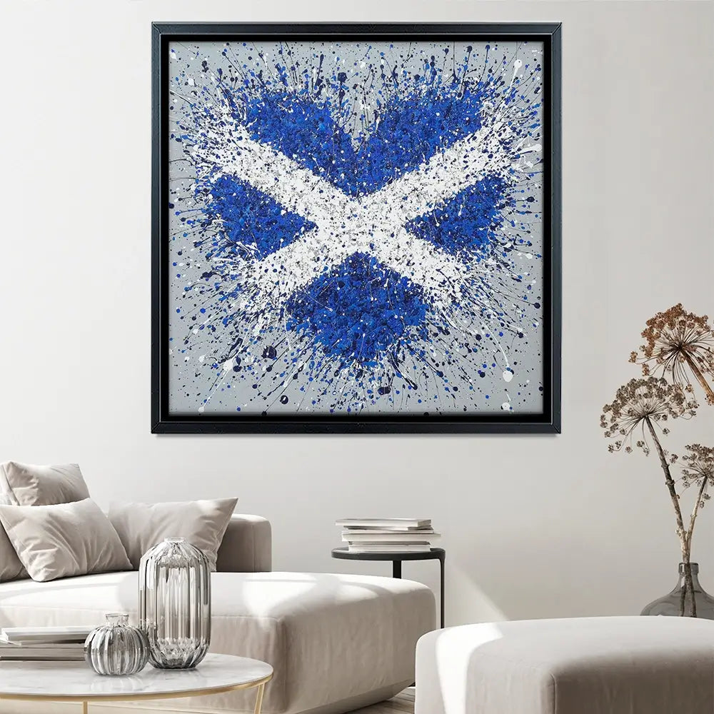 The Heart Of Scotland Square Canvas Print The Heart Of Scotland Square Canvas Print wall art product Jo Gough