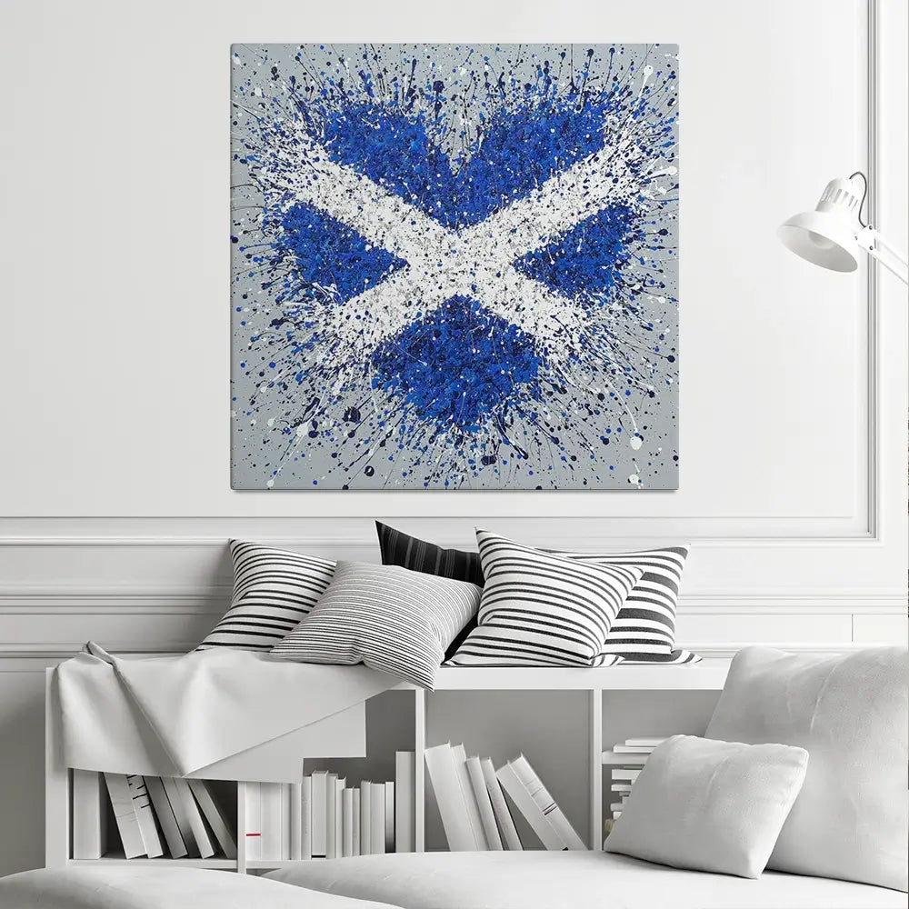 The Heart Of Scotland Square Canvas Print The Heart Of Scotland Square Canvas Print wall art product Jo Gough