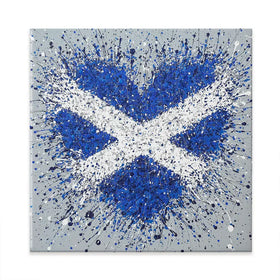 The Heart Of Scotland Square Canvas Print The Heart Of Scotland Square Canvas Print wall art product Jo Gough