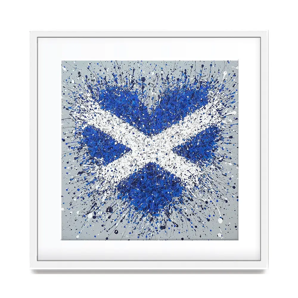 The Heart Of Scotland Square Framed Art Print The Heart Of Scotland Square Framed Art Print wall art product Jo Gough