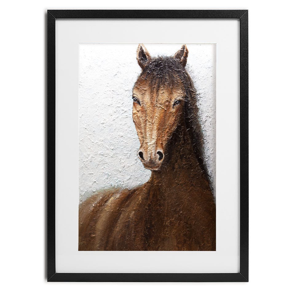 The Horse Framed Art Print wall art product Osnat Tzadok