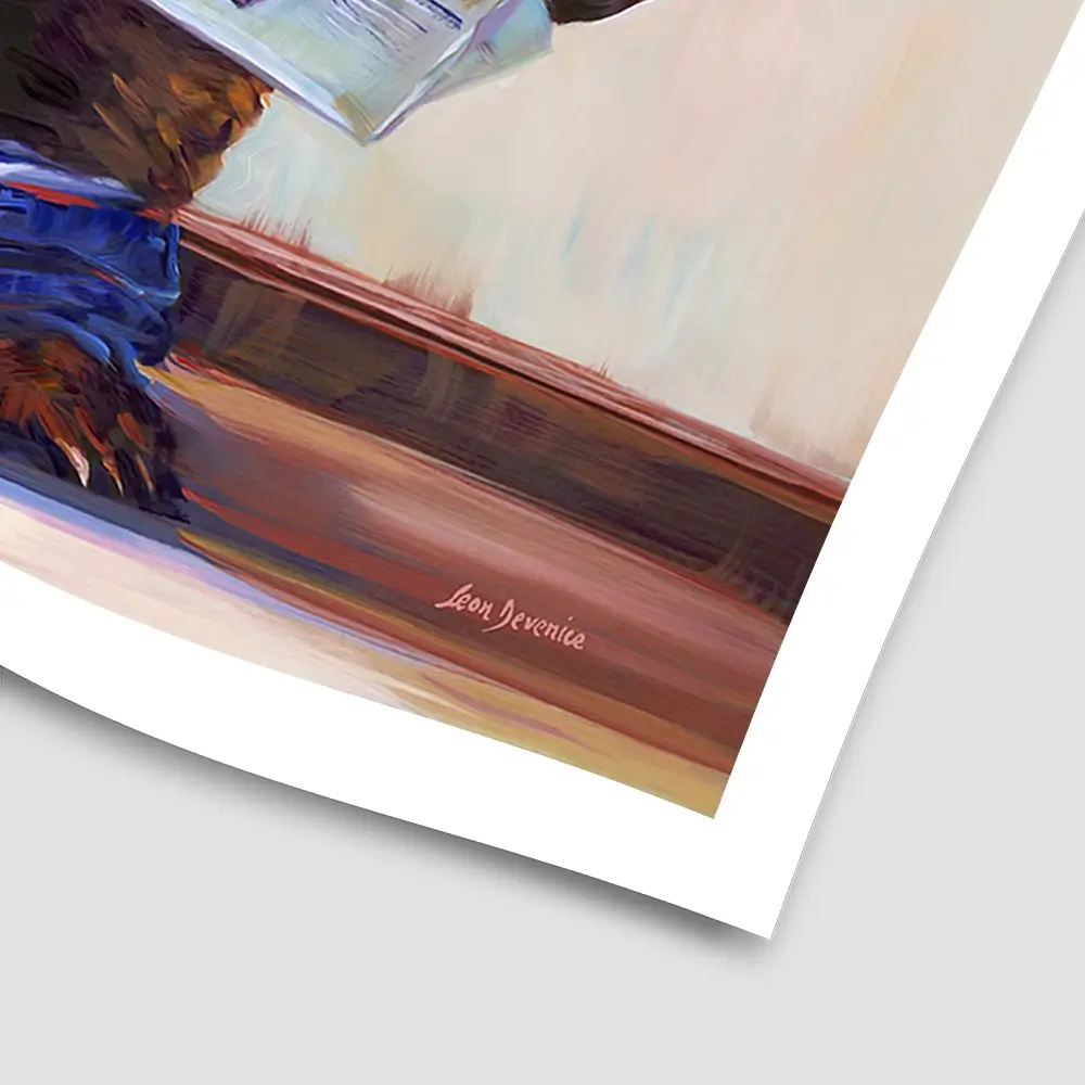 The Informed Bear Square Art Print The Informed Bear Square Art Print wall art product Leon Devenice