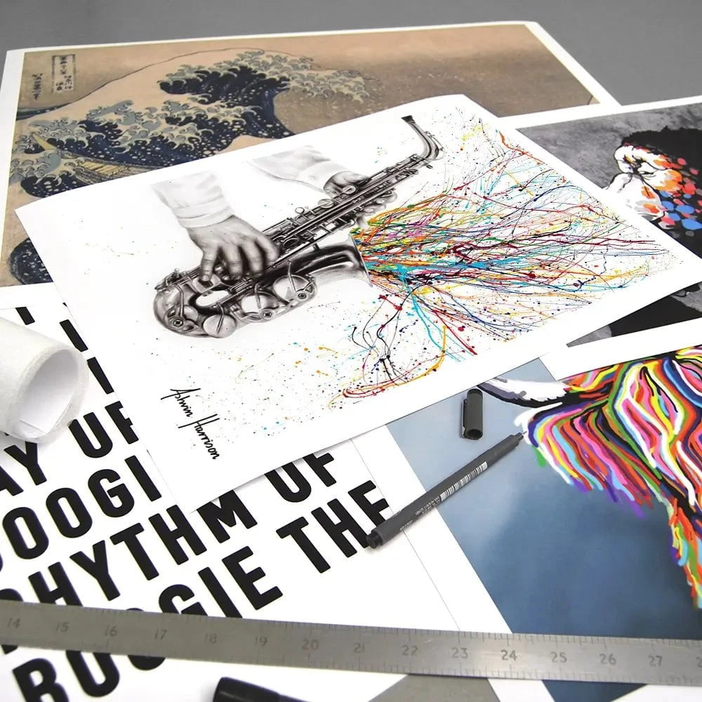 The Jazz Saxophone Art Print The Jazz Saxophone Art Print wall art product Ashvin Harrison