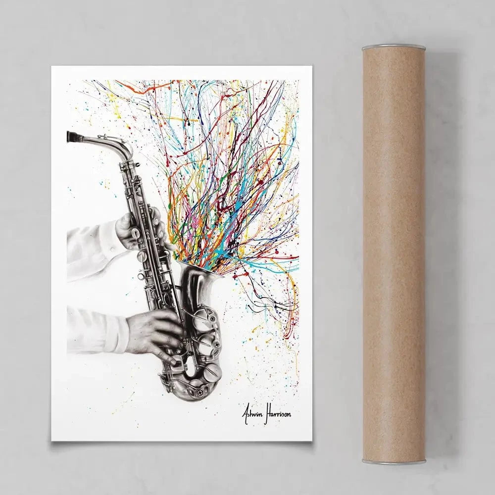 The Jazz Saxophone Art Print The Jazz Saxophone Art Print wall art product Ashvin Harrison