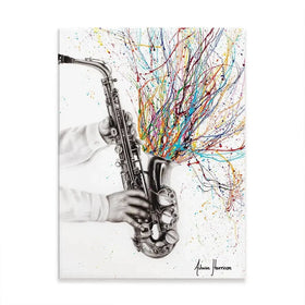 The Jazz Saxophone Canvas Print The Jazz Saxophone Canvas Print wall art product Ashvin Harrison