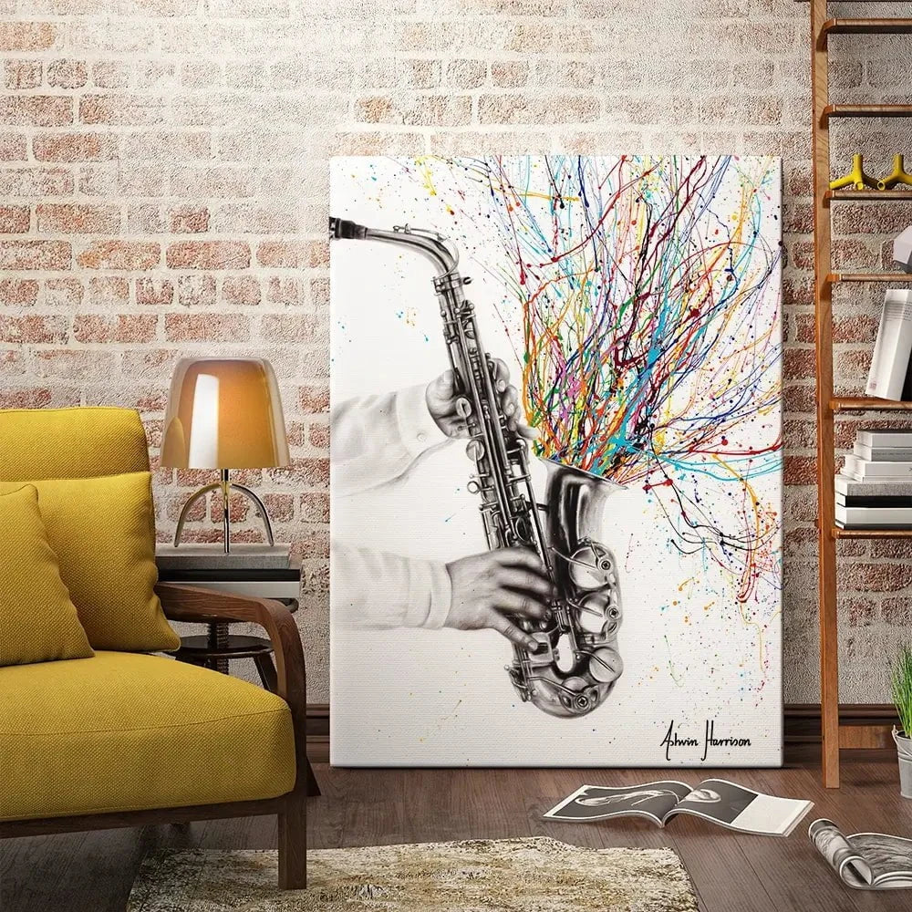 The Jazz Saxophone Canvas Print The Jazz Saxophone Canvas Print wall art product Ashvin Harrison
