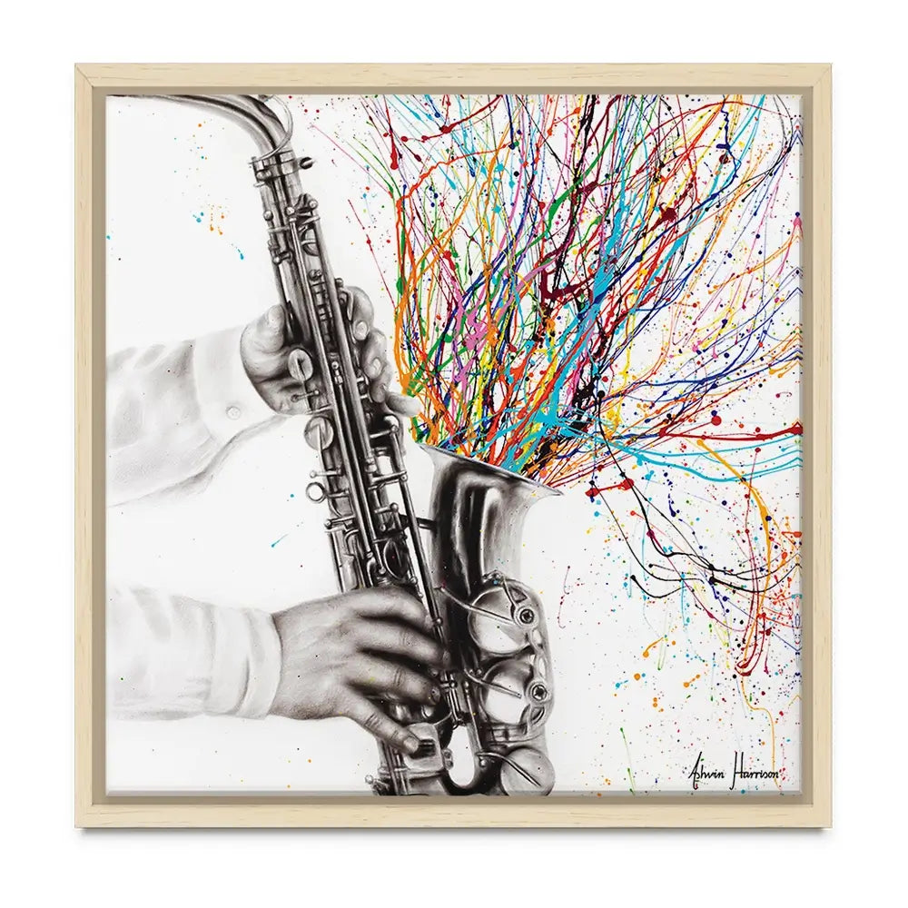 The Jazz Saxophone Oversized Canvas Print The Jazz Saxophone Oversized Canvas Print wall art product Art Print Shop