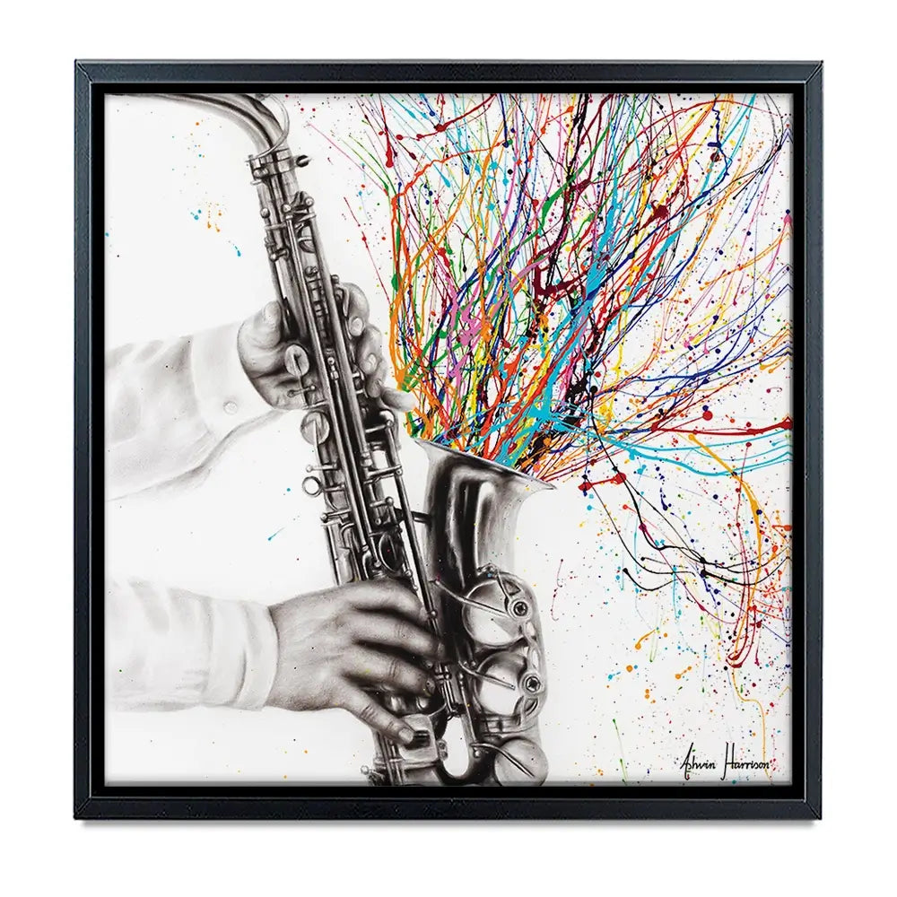 The Jazz Saxophone Oversized Canvas Print The Jazz Saxophone Oversized Canvas Print wall art product Art Print Shop