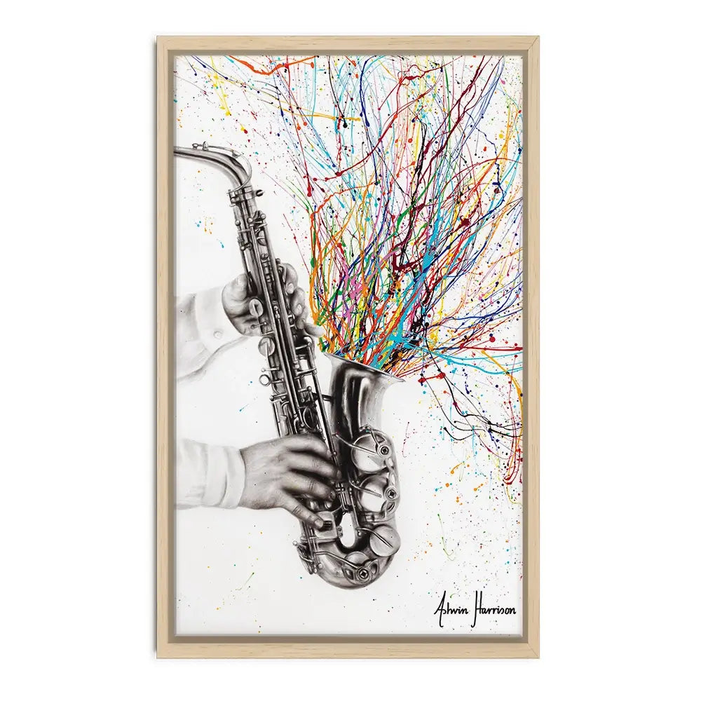 The Jazz Saxophone Oversized Canvas Print The Jazz Saxophone Oversized Canvas Print wall art product Art Print Shop