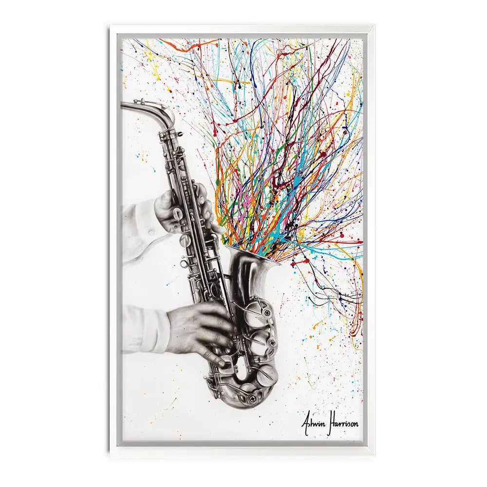 The Jazz Saxophone Oversized Canvas Print The Jazz Saxophone Oversized Canvas Print wall art product Art Print Shop