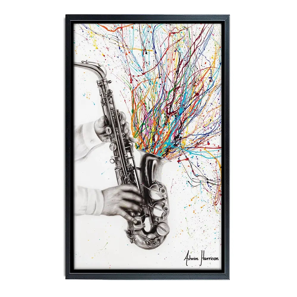 The Jazz Saxophone Oversized Canvas Print The Jazz Saxophone Oversized Canvas Print wall art product Art Print Shop