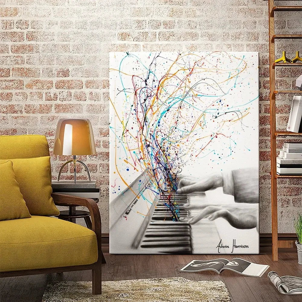 The Keyboard Solo Canvas Print The Keyboard Solo Canvas Print wall art product Ashvin Harrison