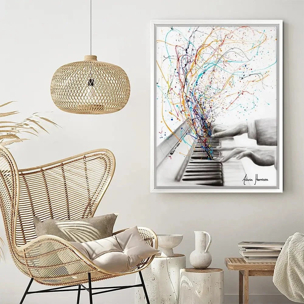 The Keyboard Solo Canvas Print The Keyboard Solo Canvas Print wall art product Ashvin Harrison