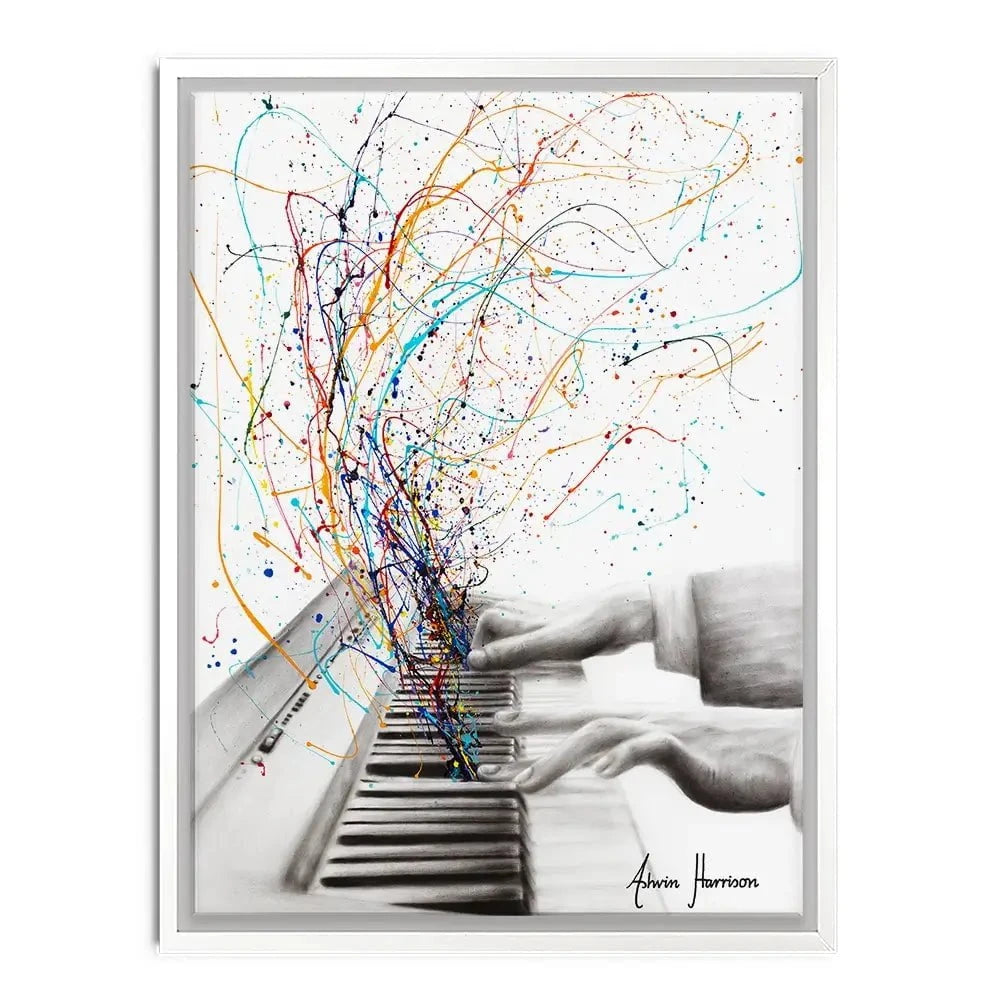 The Keyboard Solo Canvas Print The Keyboard Solo Canvas Print wall art product Ashvin Harrison