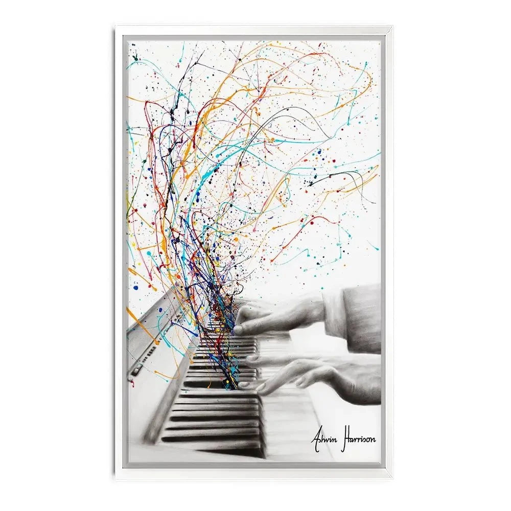 The Keyboard Solo Canvas Print The Keyboard Solo Canvas Print wall art product Ashvin Harrison