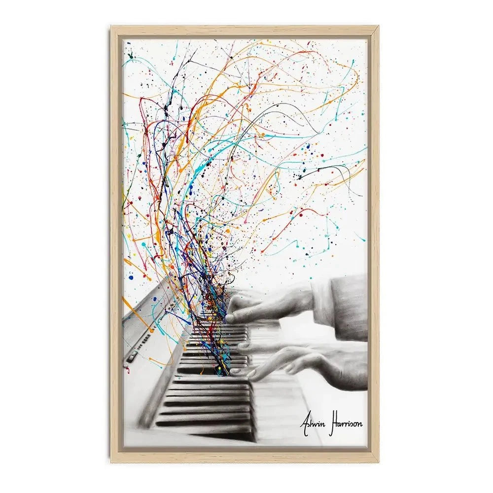 The Keyboard Solo Canvas Print The Keyboard Solo Canvas Print wall art product Ashvin Harrison