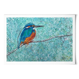 The Kingfisher Art Print The Kingfisher Art Print wall art product Jane Brookshaw