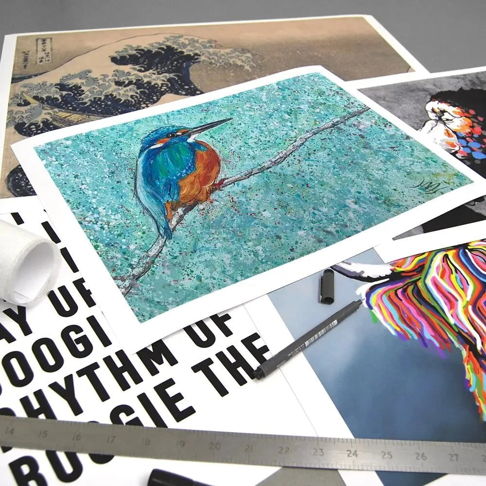 The Kingfisher Art Print The Kingfisher Art Print wall art product Jane Brookshaw