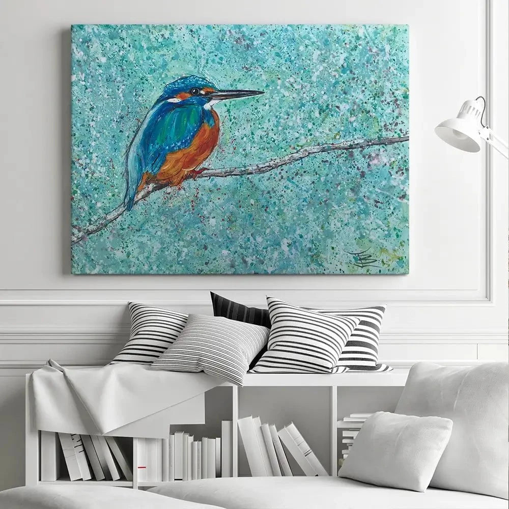 The Kingfisher Canvas Print The Kingfisher Canvas Print wall art product Jane Brookshaw