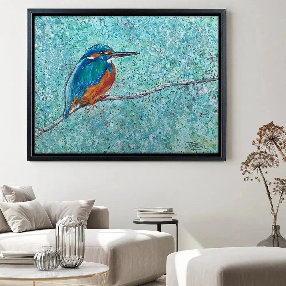 The Kingfisher Canvas Print The Kingfisher Canvas Print wall art product Jane Brookshaw