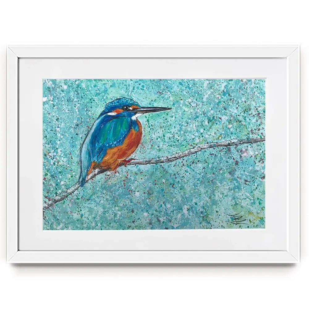 The Kingfisher Framed Art Print The Kingfisher Framed Art Print wall art product Jane Brookshaw