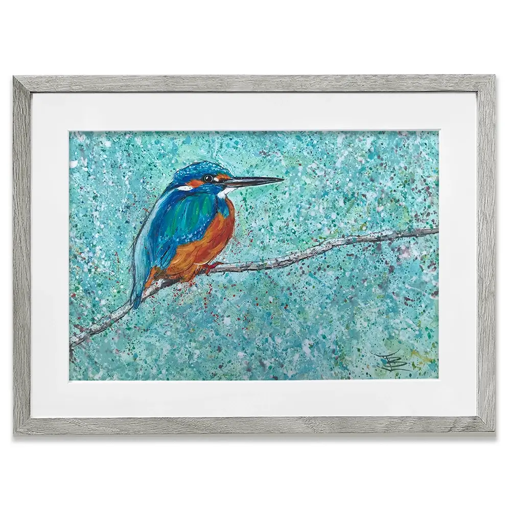 The Kingfisher Framed Art Print The Kingfisher Framed Art Print wall art product Jane Brookshaw