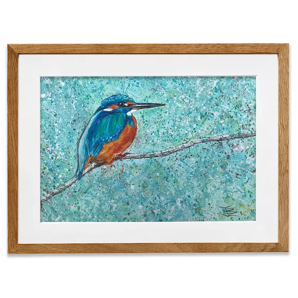 The Kingfisher Framed Art Print The Kingfisher Framed Art Print wall art product Jane Brookshaw
