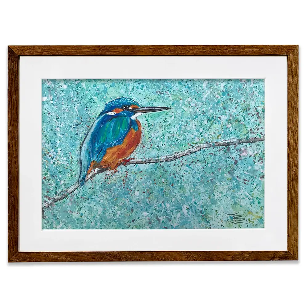 The Kingfisher Framed Art Print The Kingfisher Framed Art Print wall art product Jane Brookshaw