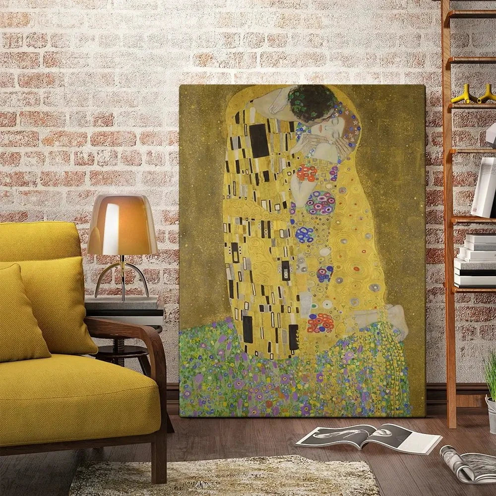 The Kiss Canvas Print The Kiss Canvas Print | The Kiss Canvas Art | The Kiss Canvas Artwork wall art product Gustav Klimt