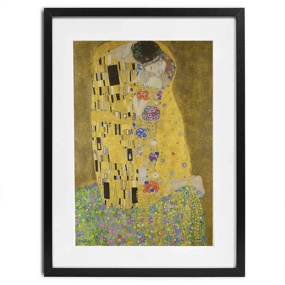 The Kiss Framed Art Print The Kiss Framed Art Print | The Kiss Framed Print | The Kiss Artwork wall art product Gustav Klimt