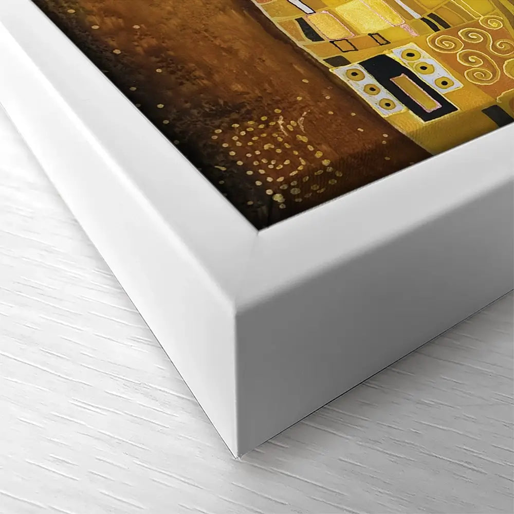 The Kiss Reimagined Square Canvas Print The Kiss Reimagined Square Canvas Print wall art product Liliya Kulianionak / Shutterstock