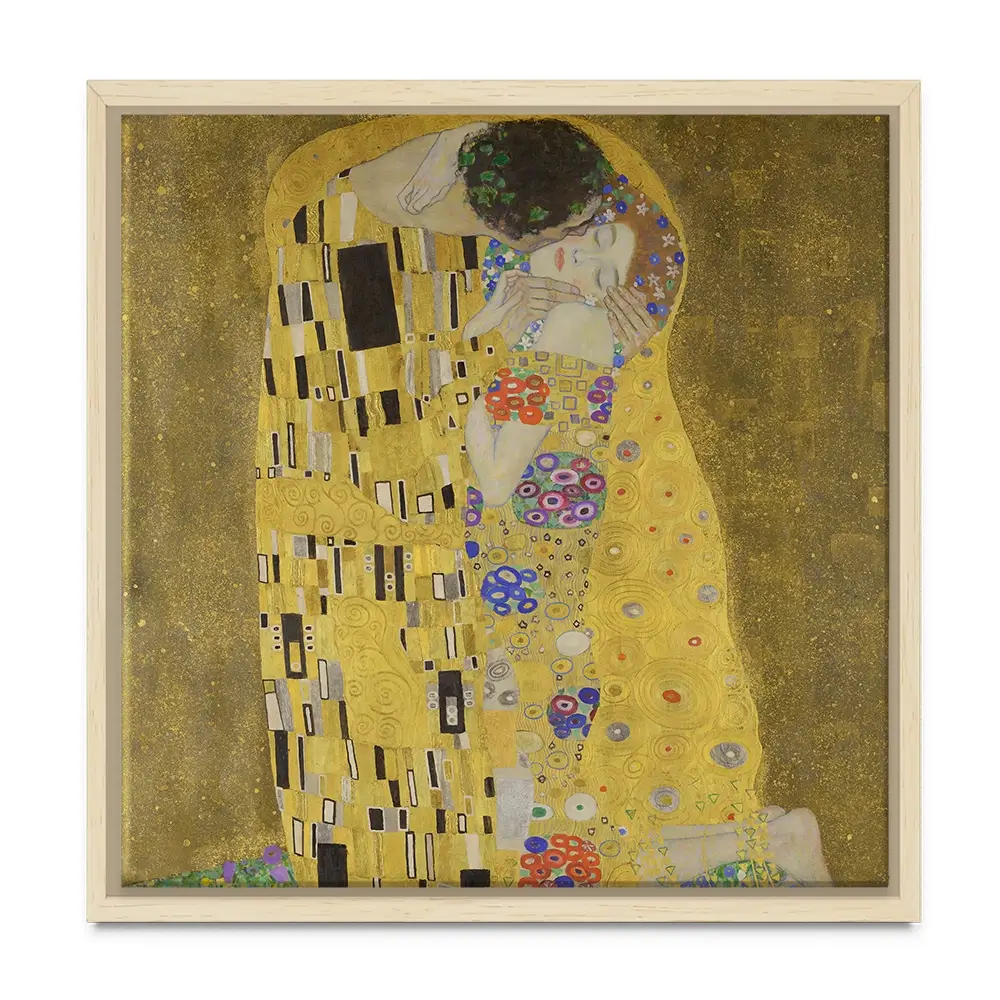 The Kiss Square Canvas Print The Kiss Square Canvas Print wall art product Gustav Klimt