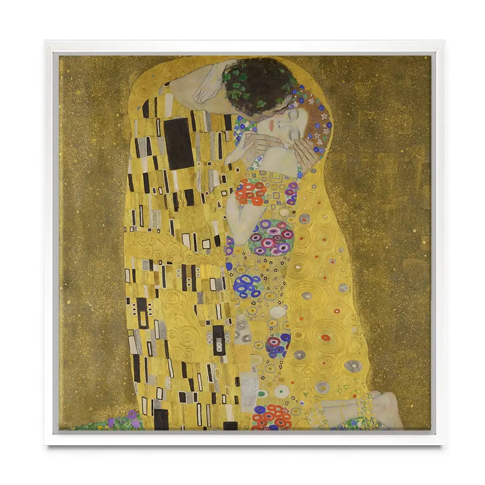 The Kiss Square Canvas Print The Kiss Square Canvas Print wall art product Gustav Klimt