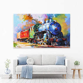 The Last Train Canvas Print wall art product Leon Devenice