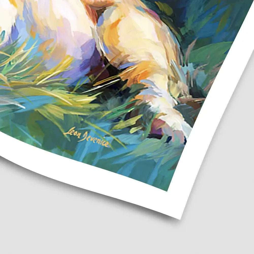 The Lions Embrace Art Print The Lions Embrace Art Print wall art product Leon Devenice