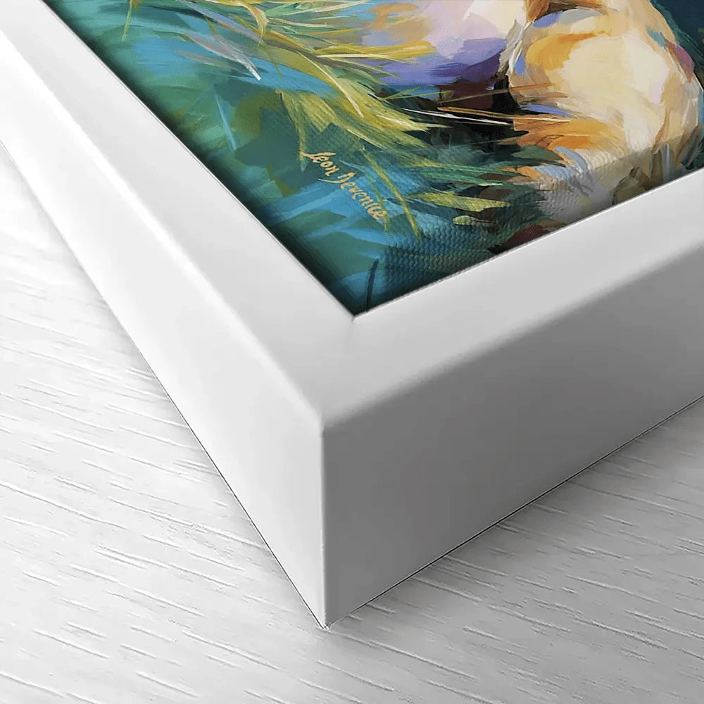 The Lions Embrace Canvas Print The Lions Embrace Canvas Print wall art product Leon Devenice