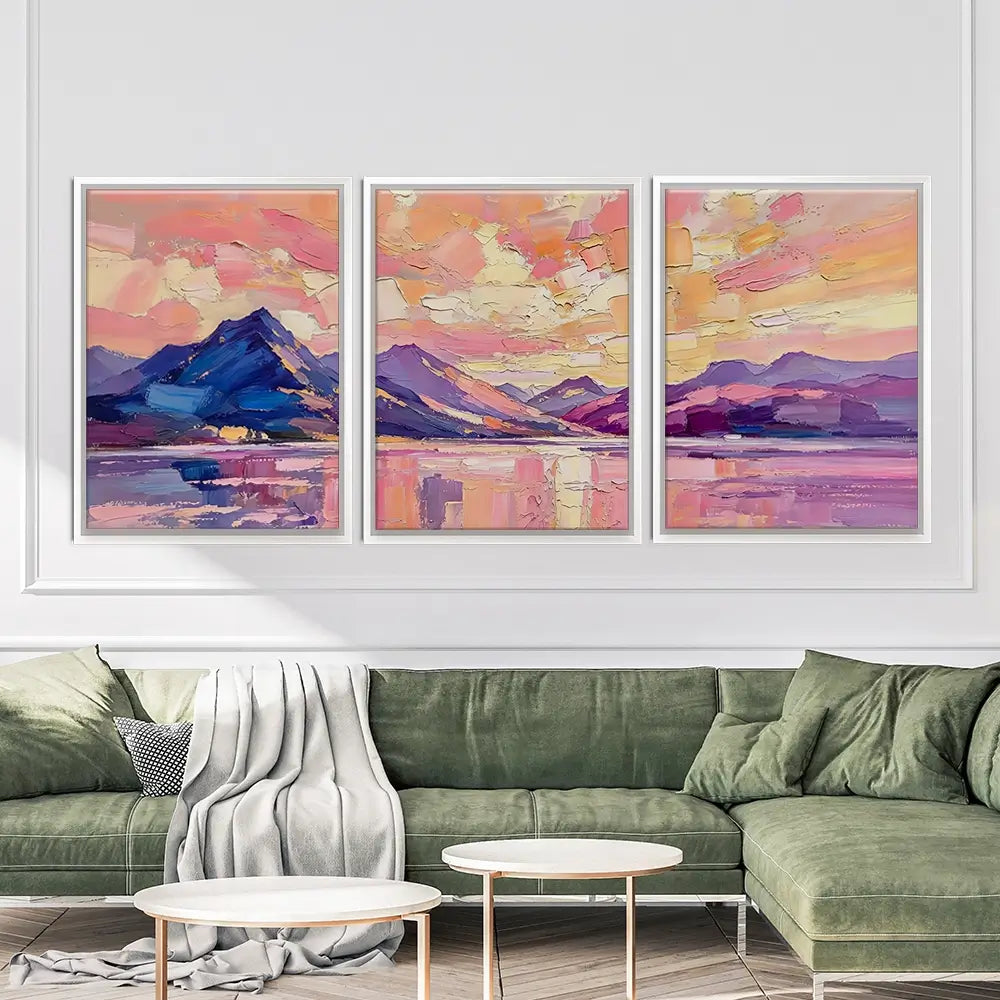 The Loch Holds The Light Trio Canvas Print The Loch Holds The Light Trio Canvas Print wall art product David Alexander Elder