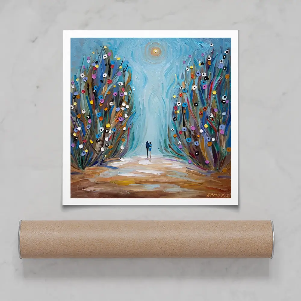 The Magic Garden Square Art Print The Magic Garden Square Art Print wall art product Ekaterina Ermilkina