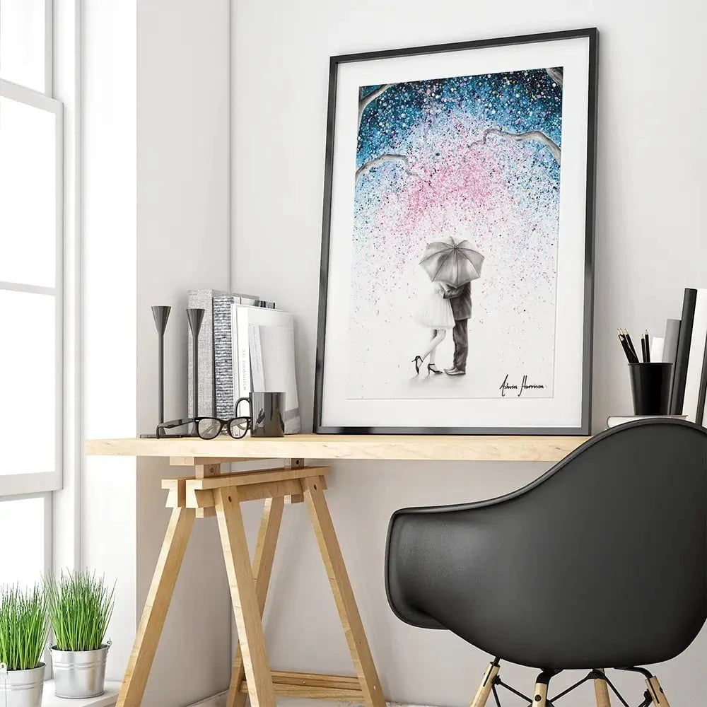 The Midnight Kiss Framed Art Print The Midnight Kiss Framed Art Print wall art product Ashvin Harrison