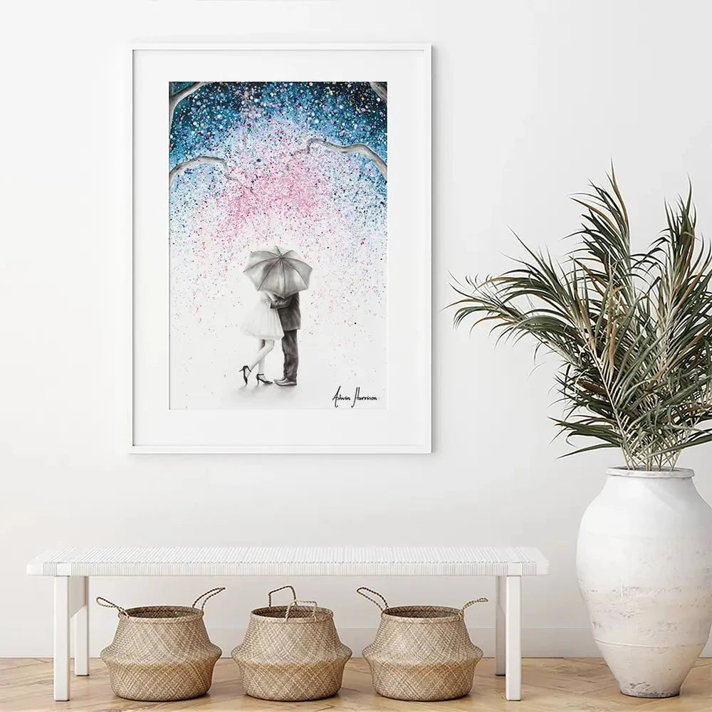 The Midnight Kiss Framed Art Print The Midnight Kiss Framed Art Print wall art product Ashvin Harrison