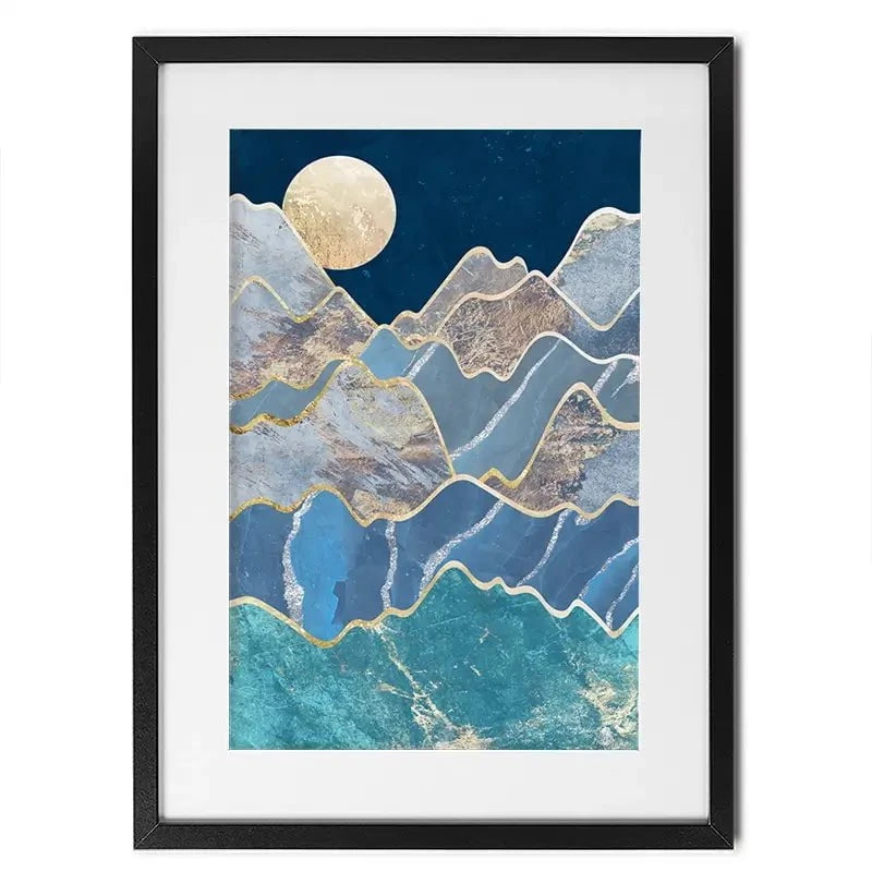 The Moon And The Mountains Framed Art Print The Moon And The Mountains Framed Art Print wall art product Sarah Manovski