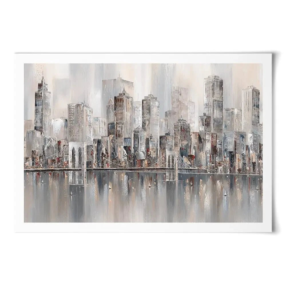 The New York Skyline Art Print The New York Skyline Art Print wall art product Isabella Karolewicz
