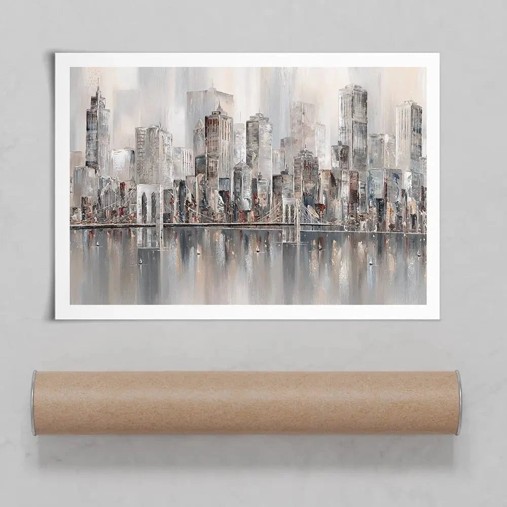 The New York Skyline Art Print The New York Skyline Art Print wall art product Isabella Karolewicz