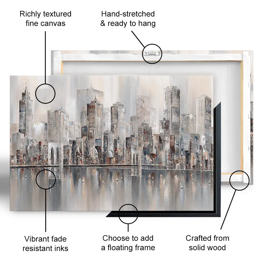 The New York Skyline Canvas Print The New York Skyline Canvas Print wall art product Isabella Karolewicz