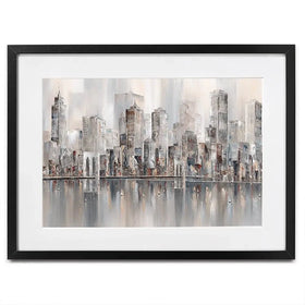 The New York Skyline Framed Art Print The New York Skyline Framed Art Print wall art product Isabella Karolewicz