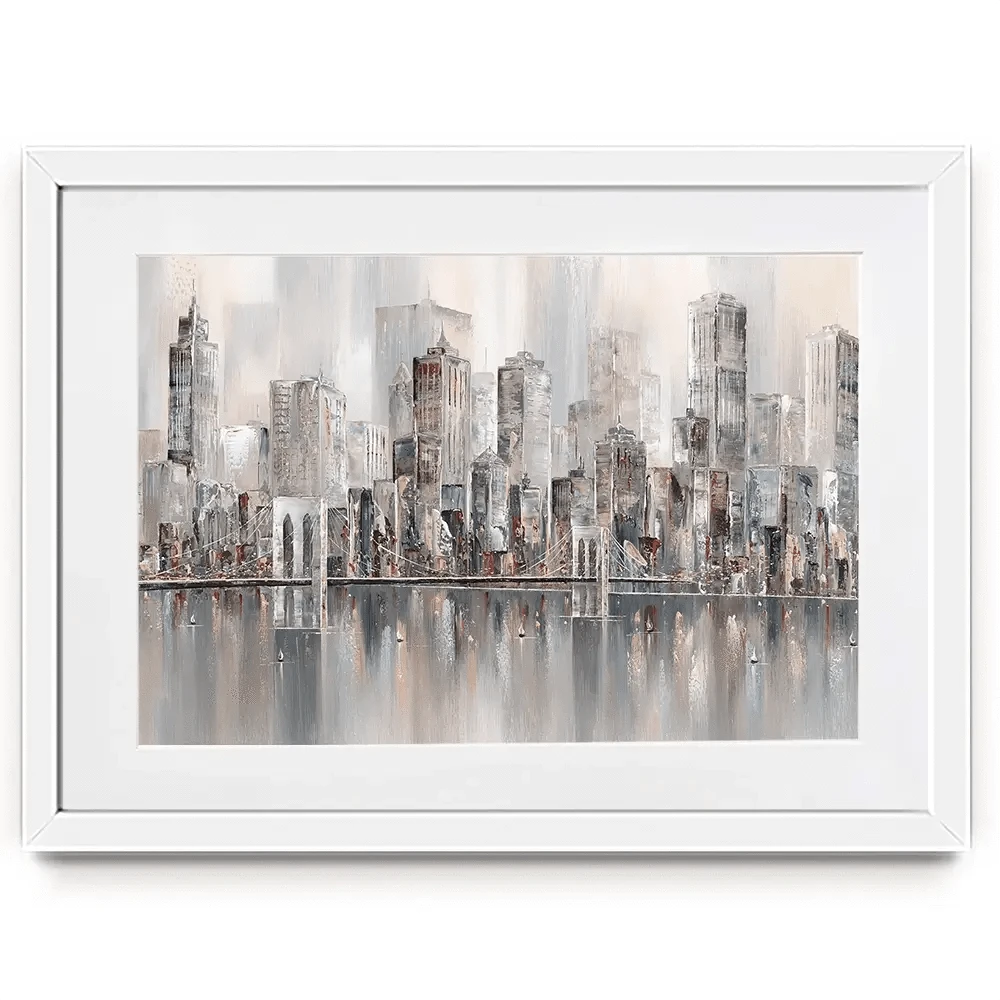 The New York Skyline Framed Art Print The New York Skyline Framed Art Print wall art product Isabella Karolewicz